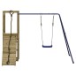 vidaXL Parque infantil de exterior madera de pino impregnada