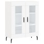 vidaXL Aparador alto madera contrachapada blanco 69,5x34x180 cm vidaXL Aparador alto madera contrachapada blanco 69,5x34x180 cm