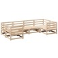 vidaXL Juego de sofás de jardín 6 piezas madera maciza de pino vidaXL Juego de sofás de jardín 6 piezas madera maciza de pino