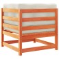 vidaXL Set de sofás jardín 6 pzas con cojines madera pino marrón cera vidaXL Set de sofás jardín 6 pzas con cojines madera pino marrón cera