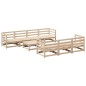 vidaXL Juego de sofás de jardín 8 pzas madera maciza de pino vidaXL Juego de sofás de jardín 8 pzas madera maciza de pino
