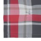 vidaXL Sillas de comedor 6 uds madera teca y cojines a cuadros rojos vidaXL Sillas de comedor 6 uds madera teca y cojines a cuadros rojos