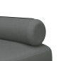 vidaXL Sofá cama en forma de L tela gris oscuro 260x140x70 cm