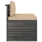 vidaXL Muebles de jardín de palets 2 piezas cojines madera maciza pino vidaXL Muebles de jardín de palets 2 piezas cojines madera maciza pino