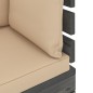 vidaXL Muebles de palets para jardín 6 pzas con cojines madera de pino