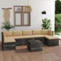 vidaXL Muebles de palets para jardín 8 pzas cojines madera maciza pino vidaXL Muebles de palets para jardín 8 pzas cojines madera maciza pino