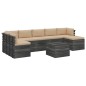vidaXL Muebles de palets para jardín 8 pzas cojines madera maciza pino vidaXL Muebles de palets para jardín 8 pzas cojines madera maciza pino