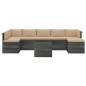 vidaXL Muebles de palets para jardín 8 pzas cojines madera maciza pino vidaXL Muebles de palets para jardín 8 pzas cojines madera maciza pino