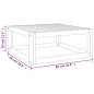 vidaXL Set muebles de jardín 9 pzas madera maciza y cojines gris claro