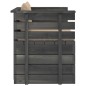vidaXL Muebles de palets de jardín 12 pzas cojines madera maciza pino vidaXL Muebles de palets de jardín 12 pzas cojines madera maciza pino