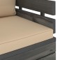 vidaXL Muebles de palets de jardín 12 pzas cojines madera maciza pino vidaXL Muebles de palets de jardín 12 pzas cojines madera maciza pino