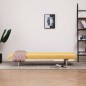 vidaXL Sofá cama de poliéster amarillo vidaXL Sofá cama de poliéster amarillo