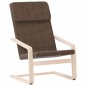 vidaXL Sillón de relax de tela marrón oscuro vidaXL Sillón de relax de tela marrón oscuro