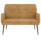 vidaXL Banco de terciopelo marrón 108x79x79 cm vidaXL Banco de terciopelo marrón 108x79x79 cm