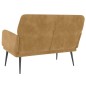 vidaXL Banco de terciopelo marrón 108x79x79 cm vidaXL Banco de terciopelo marrón 108x79x79 cm