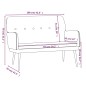 vidaXL Banco de terciopelo marrón 108x79x79 cm vidaXL Banco de terciopelo marrón 108x79x79 cm
