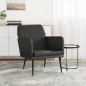 vidaXL Sillón de cuero sintético negro 61x78x80 cm vidaXL Sillón de cuero sintético negro 61x78x80 cm