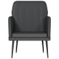 vidaXL Sillón de cuero sintético negro 61x78x80 cm vidaXL Sillón de cuero sintético negro 61x78x80 cm