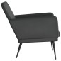 vidaXL Sillón de cuero sintético negro 61x78x80 cm vidaXL Sillón de cuero sintético negro 61x78x80 cm