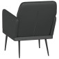 vidaXL Sillón de cuero sintético negro 61x78x80 cm vidaXL Sillón de cuero sintético negro 61x78x80 cm