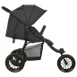 vidaXL Cochecito de bebé de acero gris antracita vidaXL Cochecito de bebé de acero gris antracita