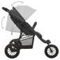 vidaXL Cochecito de bebé de acero gris antracita vidaXL Cochecito de bebé de acero gris antracita