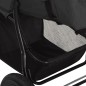 vidaXL Cochecito de bebé de acero gris antracita vidaXL Cochecito de bebé de acero gris antracita