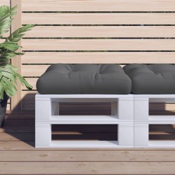 vidaXL Cojín para sofá de palets tela gris 58x58x10 cm