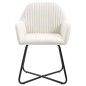 vidaXL Sillas de comedor 6 unidades tela color crema vidaXL Sillas de comedor 6 unidades tela color crema