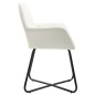vidaXL Sillas de comedor 6 unidades tela color crema vidaXL Sillas de comedor 6 unidades tela color crema