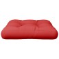vidaXL Cojín para palets de tela rojo 58x58x10 cm vidaXL Cojín para palets de tela rojo 58x58x10 cm