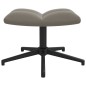 vidaXL Silla de relajación con reposapiés terciopelo gris claro vidaXL Silla de relajación con reposapiés terciopelo gris claro