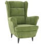 vidaXL Sillón de terciopelo verde claro vidaXL Sillón de terciopelo verde claro
