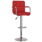 vidaXL Taburetes de cocina 2 unidades cuero sintético rojo vino tinto vidaXL Taburetes de cocina 2 unidades cuero sintético rojo vino tinto