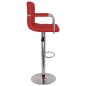 vidaXL Taburetes de cocina 2 unidades cuero sintético rojo vino tinto vidaXL Taburetes de cocina 2 unidades cuero sintético rojo vino tinto