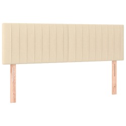 vidaXL Cabeceros 2 unidades tela color crema 72x5x78/88 cm