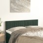 vidaXL Cabeceros 2 unidades terciopelo verde oscuro 72x5x78/88 cm vidaXL Cabeceros 2 unidades terciopelo verde oscuro 72x5x78/88 cm