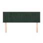 vidaXL Cabeceros 2 unidades terciopelo verde oscuro 72x5x78/88 cm vidaXL Cabeceros 2 unidades terciopelo verde oscuro 72x5x78/88 cm
