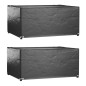 vidaXL Fundas muebles jardín 2 uds 8 ojales rectangular 160x120x75 cm vidaXL Fundas muebles jardín 2 uds 8 ojales rectangular 160x120x75 cm