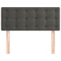 vidaXL Cabecero de terciopelo gris oscuro 90x5x78/88 cm