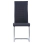 vidaXL Juego de comedor 9 piezas cuero sintético negro vidaXL Juego de comedor 9 piezas cuero sintético negro