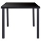 vidaXL Juego de comedor 9 piezas cuero sintético negro vidaXL Juego de comedor 9 piezas cuero sintético negro