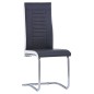 vidaXL Juego de comedor 9 piezas cuero sintético negro vidaXL Juego de comedor 9 piezas cuero sintético negro