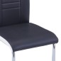 vidaXL Juego de comedor 9 piezas cuero sintético negro vidaXL Juego de comedor 9 piezas cuero sintético negro