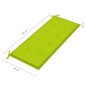 vidaXL Banco Batavia madera maciza teca y cojín verde brillante 120 cm vidaXL Banco Batavia madera maciza teca y cojín verde brillante 120 cm