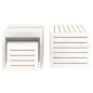 vidaXL Juego de cajas de jardín 4 piezas madera maciza de pino blanco vidaXL Juego de cajas de jardín 4 piezas madera maciza de pino blanco