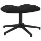vidaXL Silla de relajación con reposapiés terciopelo negro vidaXL Silla de relajación con reposapiés terciopelo negro