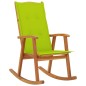 vidaXL Silla mecedora con cojines madera maciza de acacia vidaXL Silla mecedora con cojines madera maciza de acacia