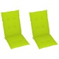 vidaXL Silla mecedora con cojines madera maciza de acacia vidaXL Silla mecedora con cojines madera maciza de acacia