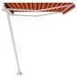 vidaXL Toldo de pie retráctil manual naranja y marrón 500x300 cm vidaXL Toldo de pie retráctil manual naranja y marrón 500x300 cm